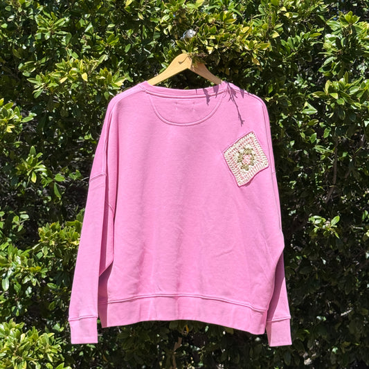 Pink with 2 Granny Squares