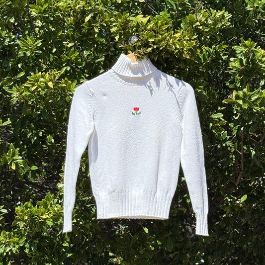 White Turtleneck sweater