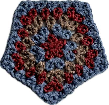 Lavender with 4 Granny Pentagons