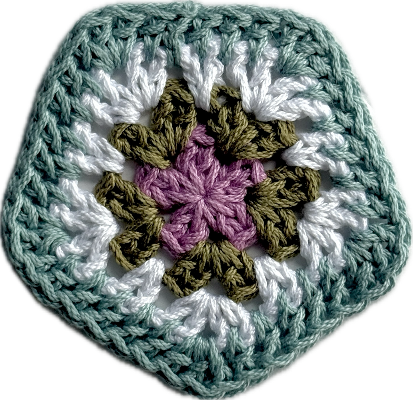 Lavender with 4 Granny Pentagons
