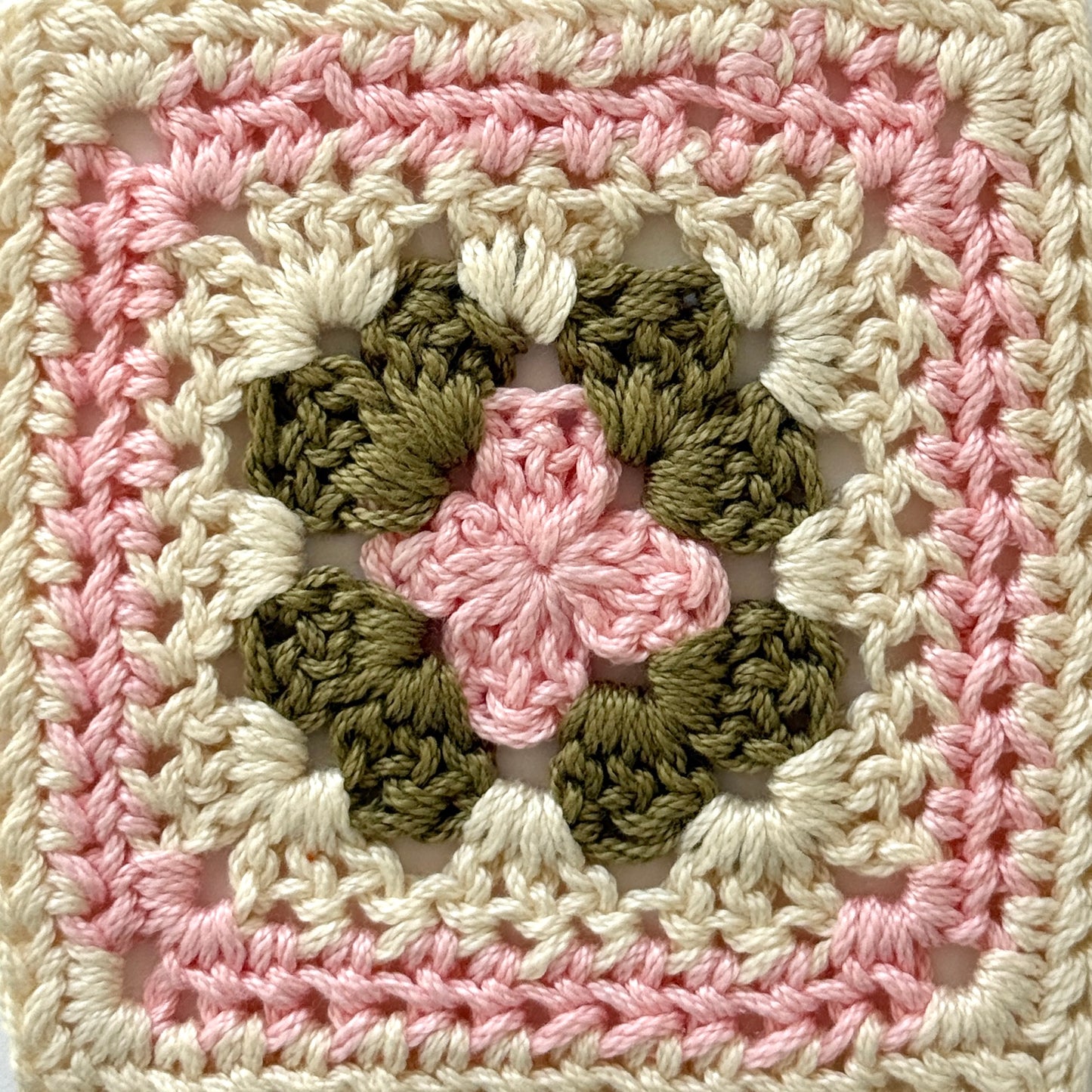 Pink with 2 Granny Squares