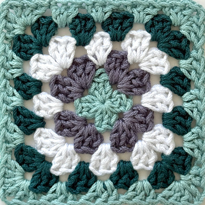 Grey with 4 Granny Squares
