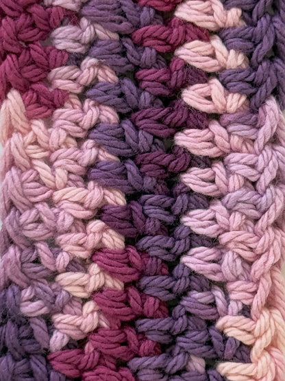 Mauve Hoodie with 3 Splotches