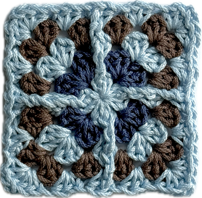Teal with 2 Granny square