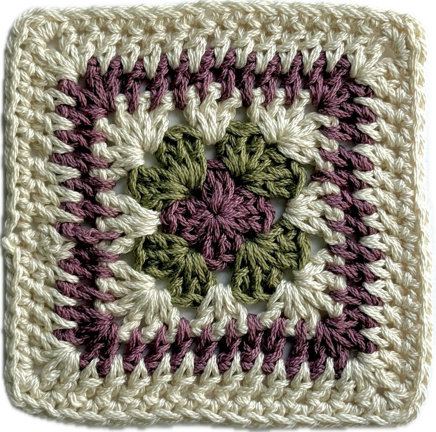 Brown with 2 Granny Squares
