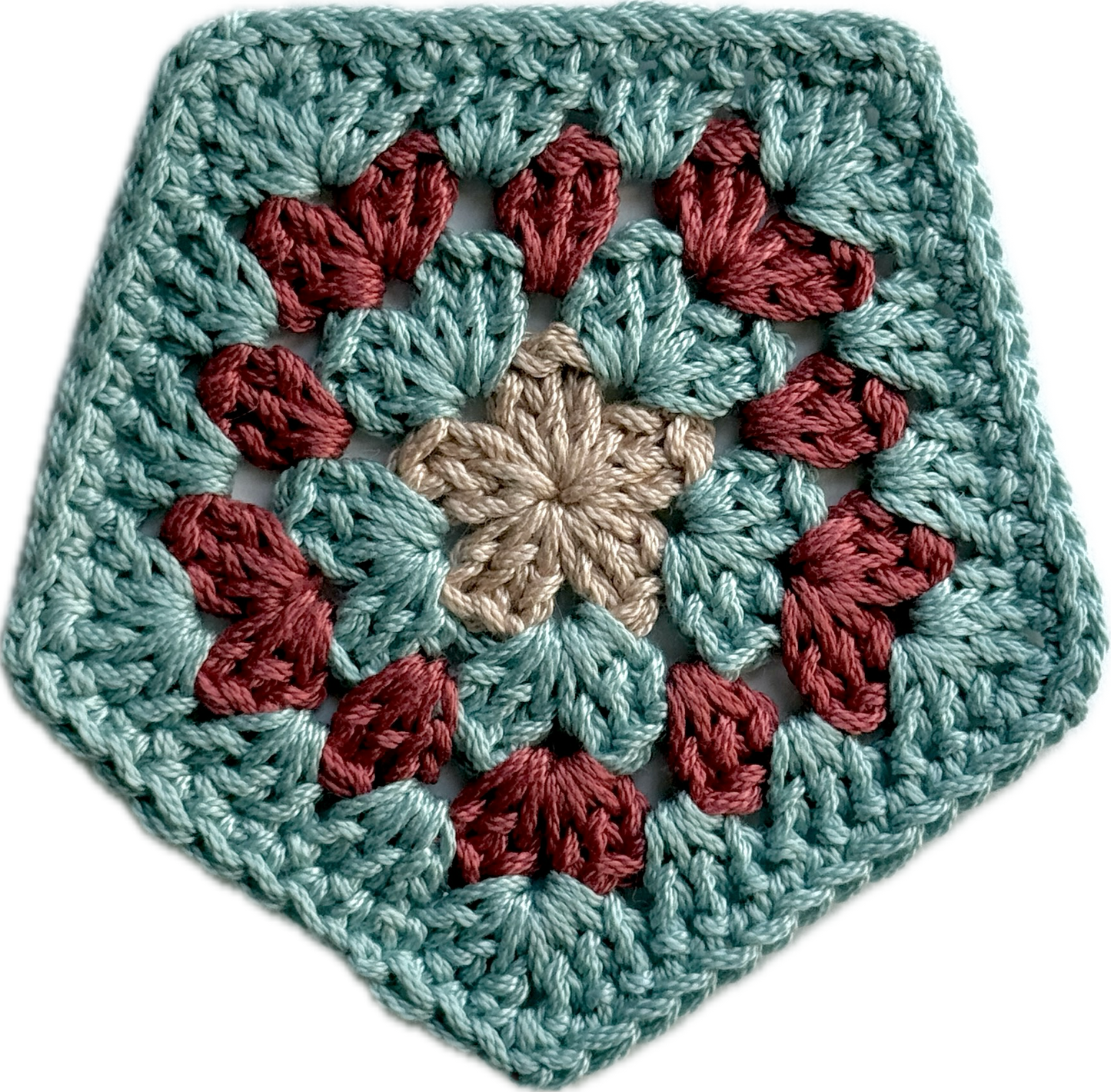 Rose Hoodie with 2 Granny Hexagons