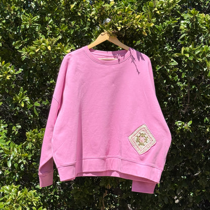 Pink with 2 Granny Squares