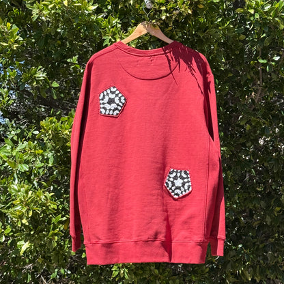 Red with 4 Granny Pentagons