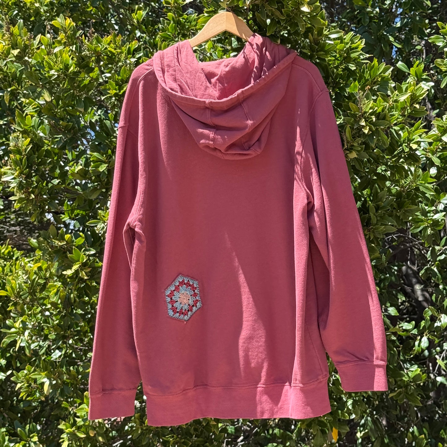 Rose Hoodie with 2 Granny Hexagons