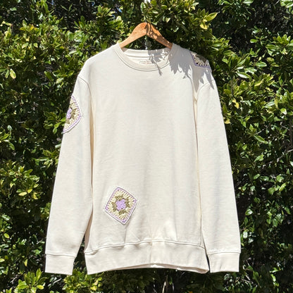 Cream with 4 Granny Hexagons