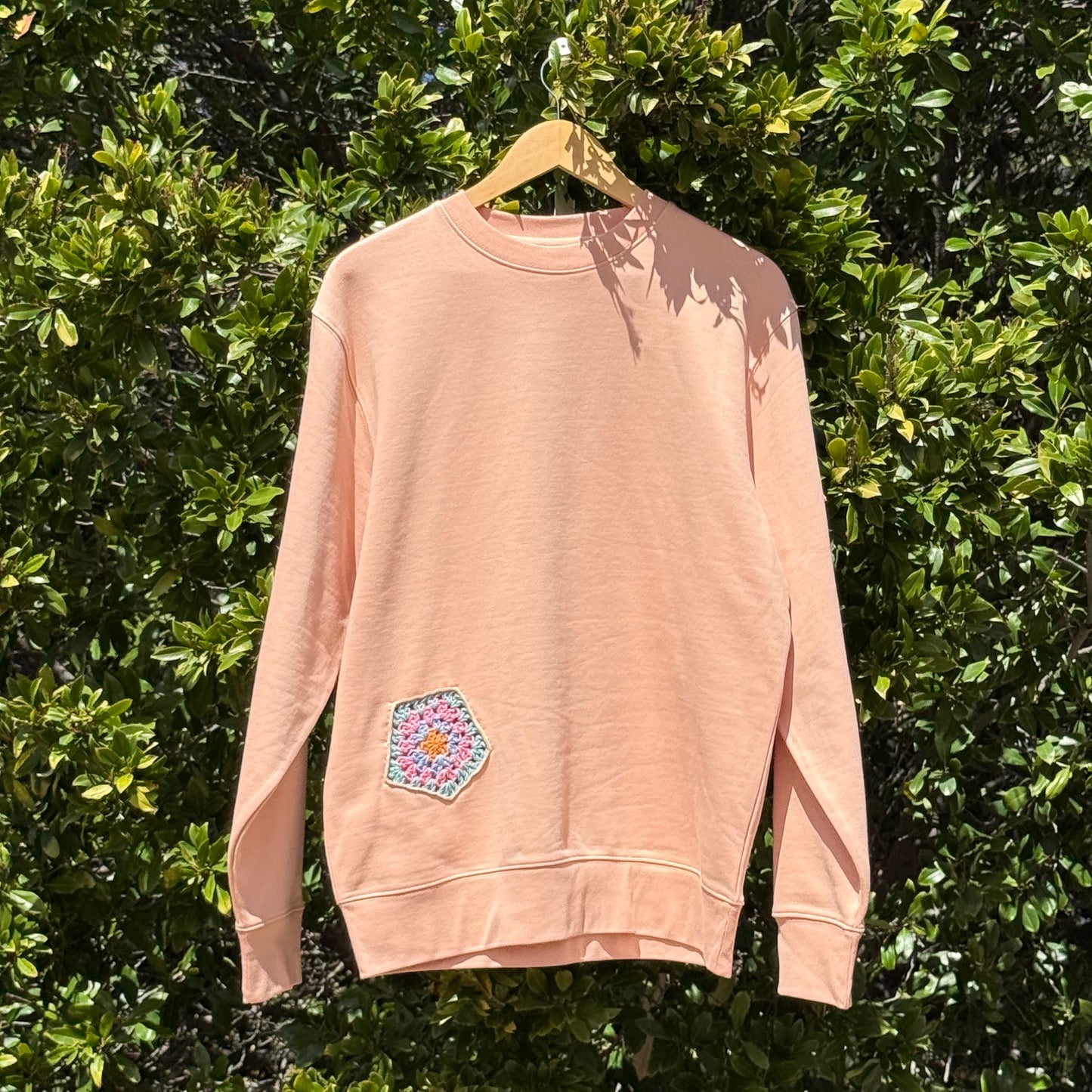 Peach with 2 Granny Pentagons